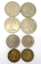 Great Britain 3 10 20 Pence 1955-1982 Lot of 8 Circulated Coins
