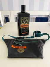 Jägermeister Limited Edition Black Metall-Box/Blechdose 0,7L leer + Bauchtasche
