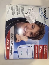 Devolo DLAN 200 AVeasy Starter Kit Powerline Ethernet Adapter 200 Mbps Device