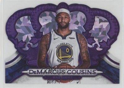2018-19 Panini Crown Royale Purple Crystal 25/25 DeMarcus Cousins #100 0q5l