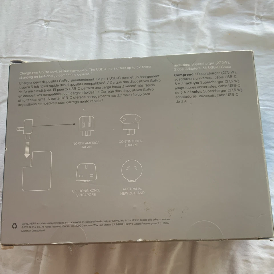 GoPro Supercharger International Dual-Port Charger Kit NIOB Never used! - Image 4 of 4