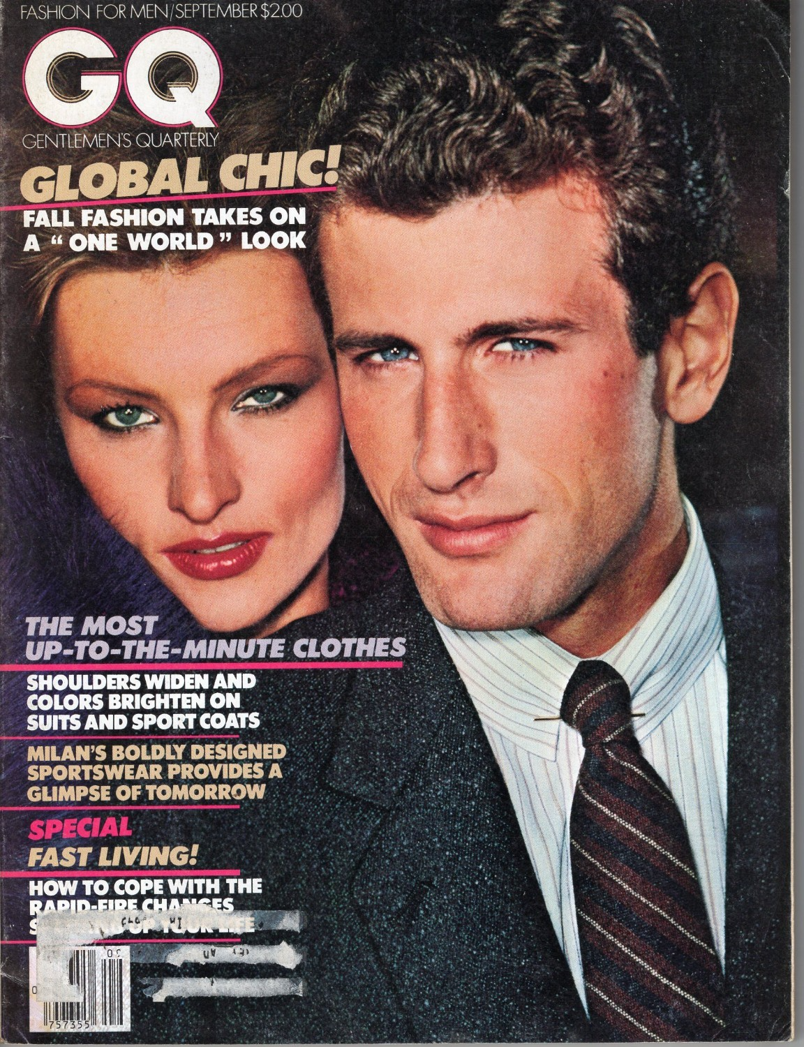 GQ MAGAZINE SEPTEMBER 1979 GUIDO FLUECK GLOBAL CHIC SWANK VINTAGE MEN'S FASHION