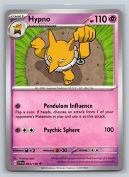 Hypno 083/198 Scarlet & Violet Base Set Uncommon
