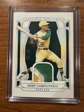 2025 Panini National Treasures Material Treasures Bert Campaneris MT-BC Oakland
