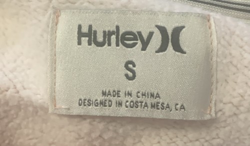 HURLEY Pullover Hoodie Sweatshirt Sweater Spell Out Logo Women's Size Small - Picture 3 of 3