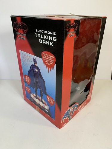 Batman & Robin 1989 banco parlante electrónico - 62703 juguetes Thinkway - vintage NUEVO - Imagen 4 de 15