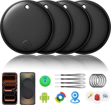 4 Pack Smart Air Tracker Tags Bluetooth Item Finder for iOS & Android Devices
