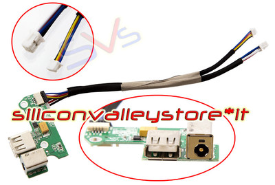 Genuine HP Pavilion DV6000 DV6700 USB DC In Power Jack Board W/Cable DDAT8APB200 - Foto 13