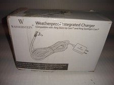 Wasserstein Weatherproof Integrated Charger use w/Ring Stick Up Spotlight Cam
