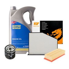 Service Kit Oil & Air & Cabin Pollen Filter & 5L Engine Oil 10W40 For Opel Astra 8.38 per litre