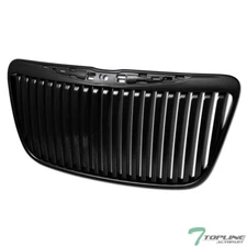 Topline For 2011-2014 Chrysler 300/300C Vertical Front Bumper Grille - Matte Blk