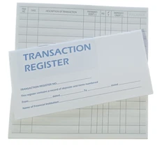 1 Checkbook Transaction Registers 2025 2026 2027 Calendar Check Book Register