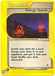 Pokemon Expedition 153/165 Energy Search Card 