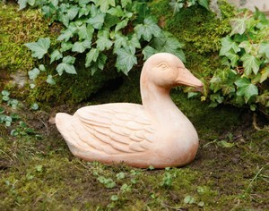 Deko-Ente "Terracotta" Deko Garten Terrasse Balkon Wohnen ...
