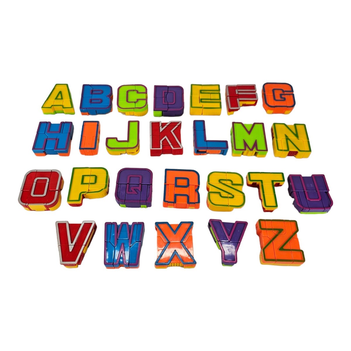 アルファベットロボット アルファボット Alphabet Robot Alpha Bots Transforming Complete Set | eBay