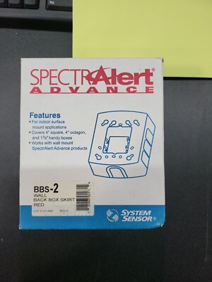 System Sensor SPECTRAlert Horn Strobe Surface mount back box skirt BBS ...