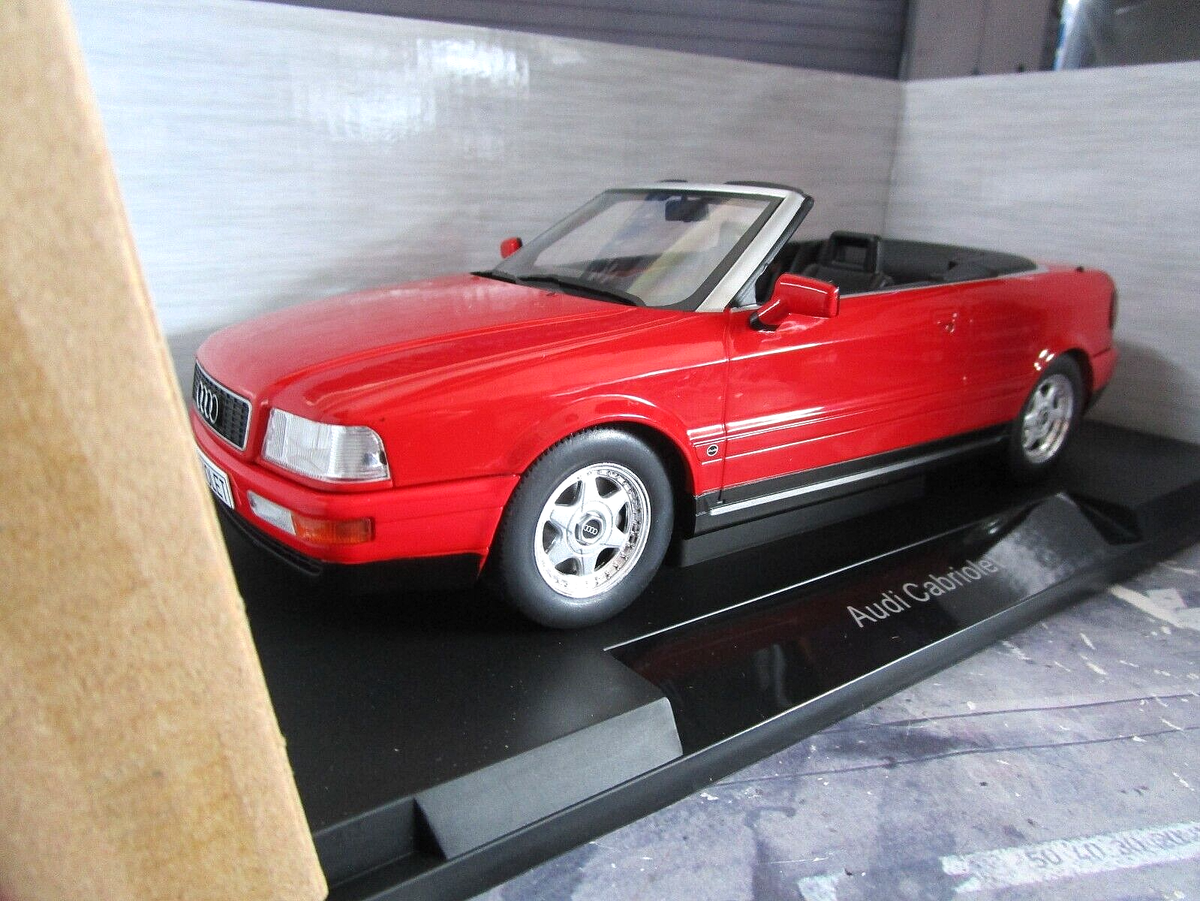 Modellauto Audi Cabriolet, dunkelgrün, 1991 MCG 1:18 Metallmodell, Türen und Hauben nicht zu öffnen bei