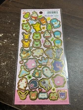 Daiso Pokemon Holo Sticker Sheet New F/S From Japan