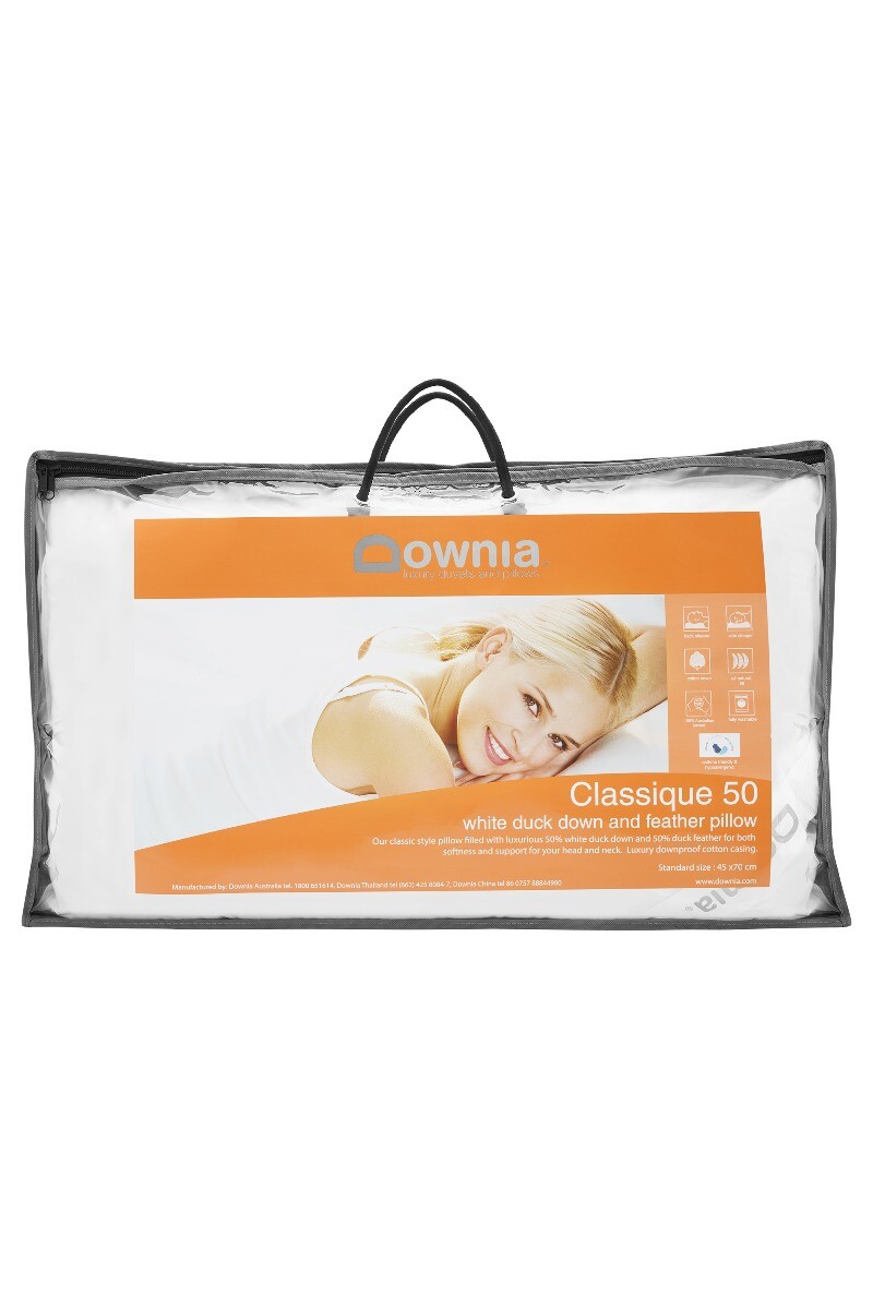 Downia CLASSIQUE 50 COLLECTION White Duck Down Pillow eBay