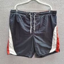 OP Men Swimwear XL Navy Swim Trunks Lined Drawstring Beach Surf