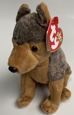 NEW 2000 TY Beanie Babies Sarge German Shepherd Dog MWMT ERROR on Tag 
