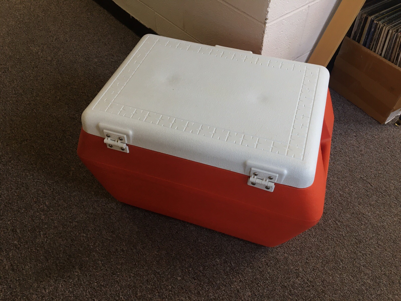 Gott 50 Model Vintage 1950 Orange Ice Chest Cooler Nice condition eBay