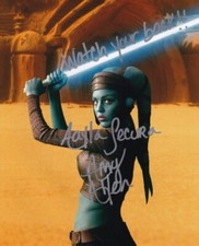 AMY ALLEN signed Autogramm 20x25cm STAR WARS in Person autograph AAYLA SECURA