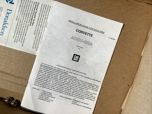 1997-2004 Corvette Bra Custom Front End Cover OEM Genuine GM Part 12495616 ACCU - Picture 10 of 18