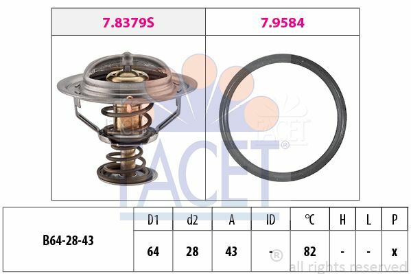 Facet Thermostat FüR Nissan Almera Ii,Cabstar,Murano II,NAVARA,NP300,NT400-image