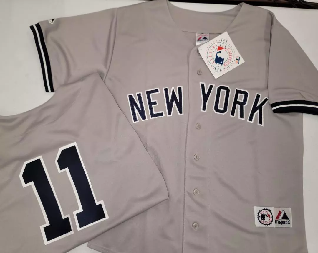 Majestic Ny Yankees Baseball Jersey in Grey for Men