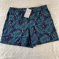 Biwisy Men's Swim Shorts XL Tropical Trunks Pockets Quick Dry Lining Beach NWT