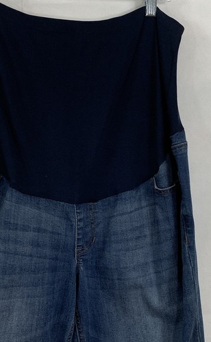 Time & Tru Größe L 12/14 Prefaded Distressed Umstandsjeans Skinny 5 Pkt Stretch - Bild 5 von 12