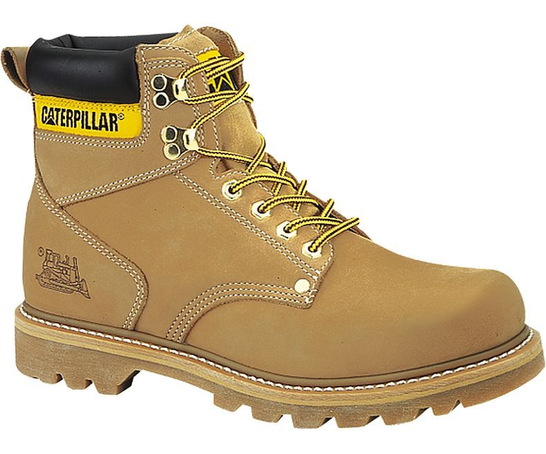 CAT Men's Steel Shank Soft Toe EH Rated Slip Oil Resistant Leather boots 6"