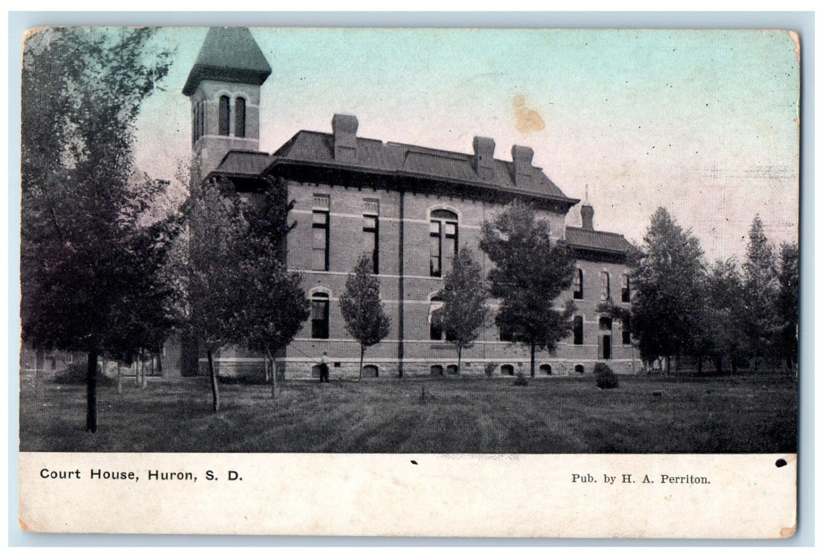 1913 Court House Huron South Dakota SD Antique Posted H.A. Perriton Postcard eBay