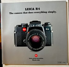 VINTAGE Leica R4 Camera Sales Brochure Catalog Photography Equipment Lenses   
