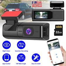Dash Cam HD Car Video Recorder Camera Loop Recording Night Vision with 32GB Card