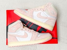 NIKE Air Jordan High Washed Pink EU 40,5 NEU Dunk Weiß Rosa Pink Schuh Sneaker