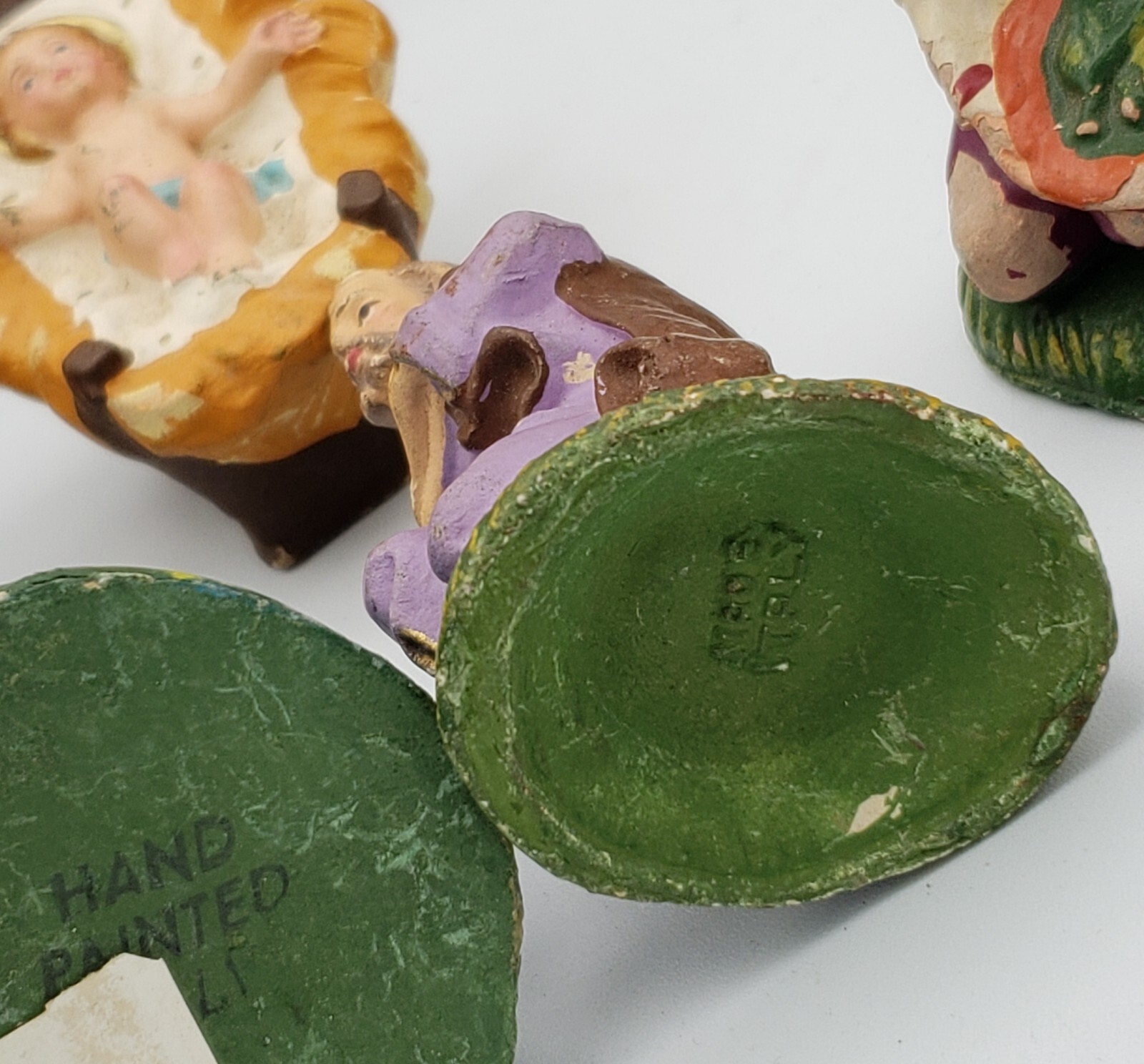 Vintage Nativity Scene Figures 20 Pieces Hand Painted Italy Christmas