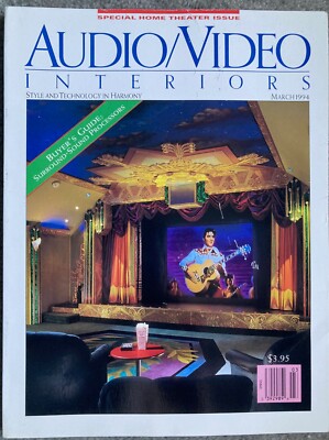 Vintage March 1994 Audio Video Interiors Magazine Style & Technology In Harmony