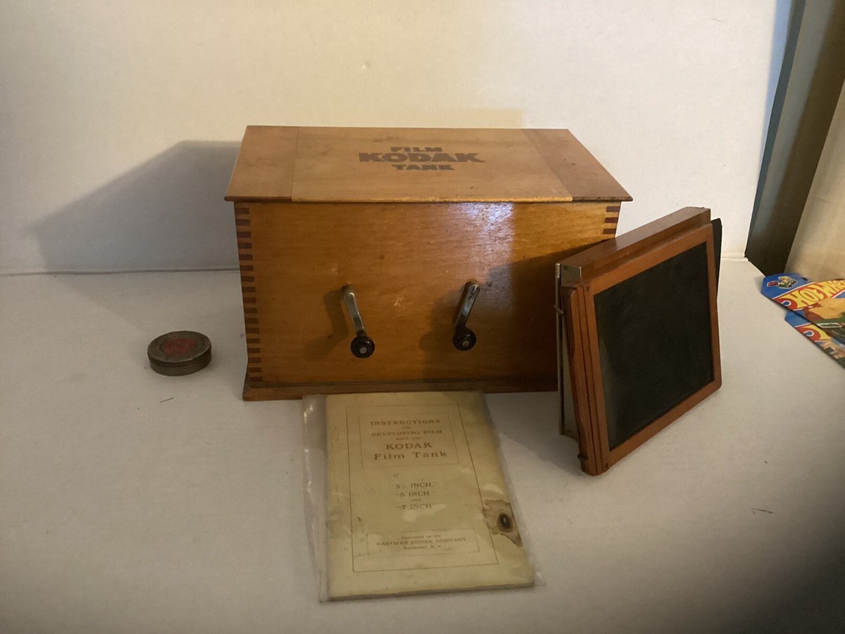Vintage Kodak Film Tank Model-B2 Eastman Kodak Co. Tongue & Groove
