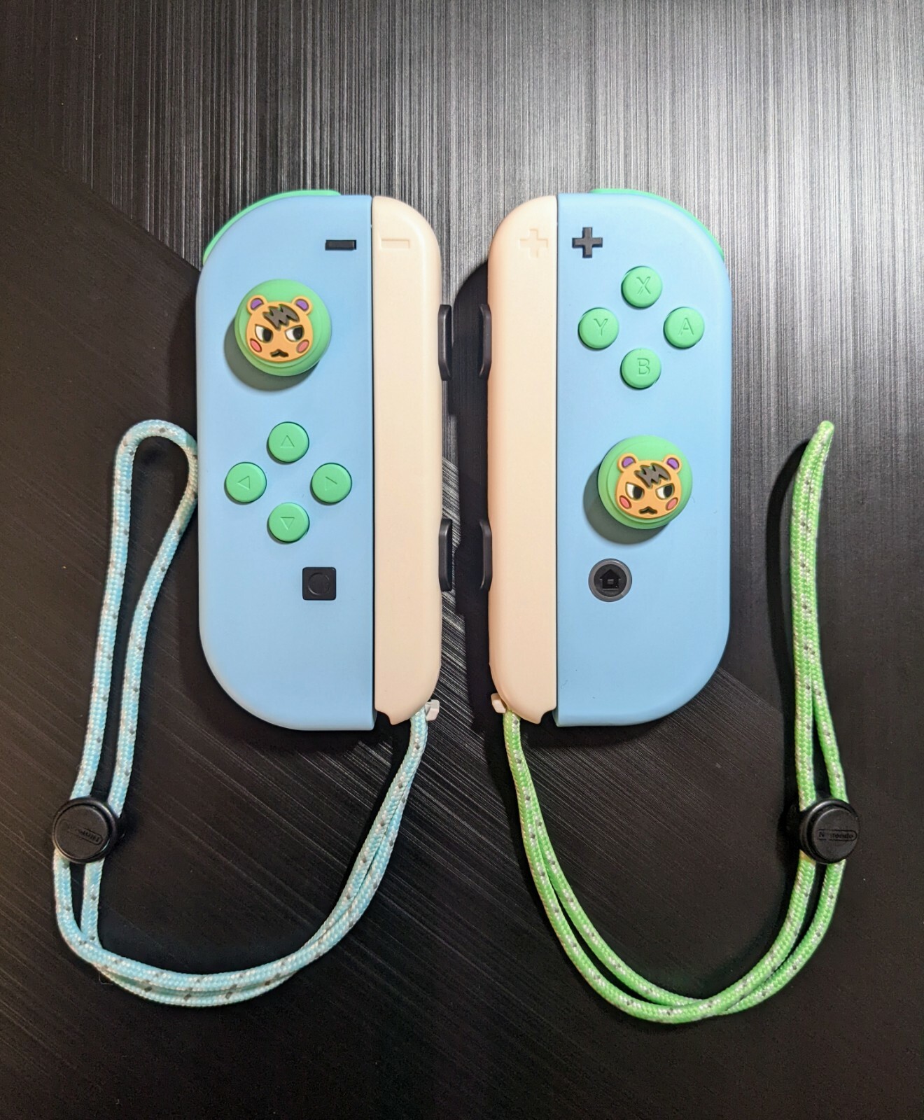 Custom Heaven Blue Joycons w/ Mint Green Buttons Animal Theme eBay