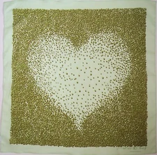 NEW Authentic VIKTOR & ROLF HEART Print 100% COTTON Small Scarf Bandana