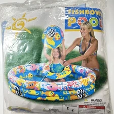 Intex The Wet Set 52 in X 11 in Three Ring Fishbowl Pool, 20 in Ring, 20 in Ball