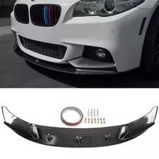 For 11 - 16 BMW F10 535i 528i 550i M Sport Carbon Fiber Front Bumper Spoiler Lip