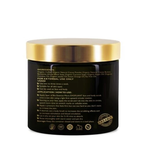 Facial Exfoliation Scrub - Exfoliant Coffee Scrub With Coconut Sugar - Image 3 of 4