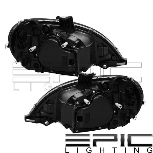 LED Black Headlight for 2004-2015 FREIGHTLINER COLUMBIA - Left Right Sides Pair - Picture 2 of 2