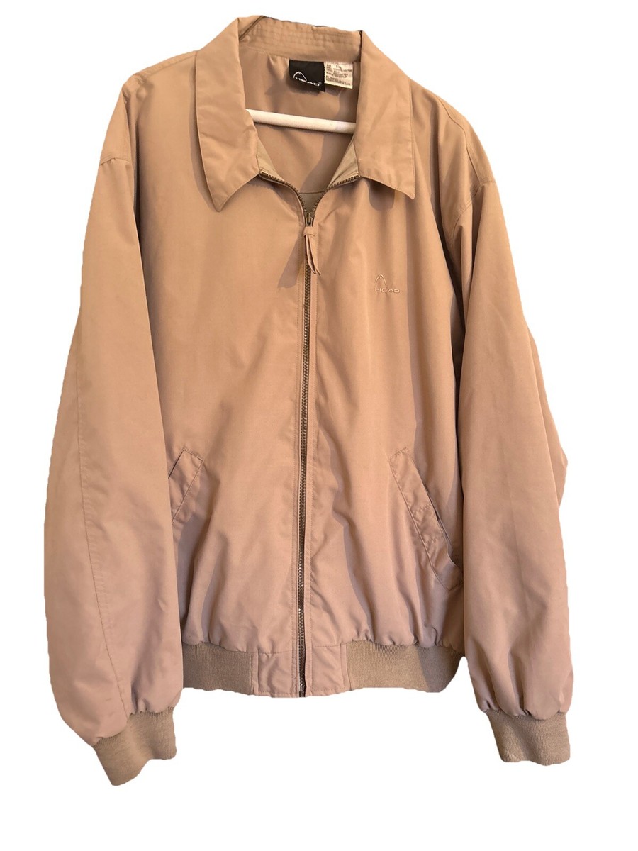 Mens Head Zip Up Jacket Tan XXL | eBay