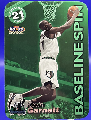 1999 Skybox NBA Hoops Baseline Spin #2 Kevin Garnett