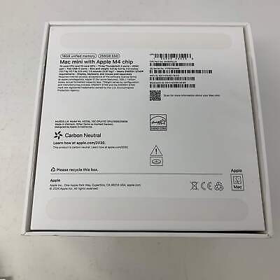 2024 Apple Mac Mini M4 16GB RAM 256GB SSD Space Gray a3238 2024 Apple Mac Mini M4 16GB RAM 256GB SSD Space Gray a3238