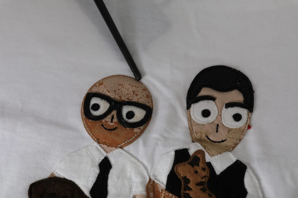 Camiseta DOLCE & GABBANA Niños Algodón Blanco #DGFAMILY Cuello Redondo s. Etiqueta 10 390usd Foto 2 de 4